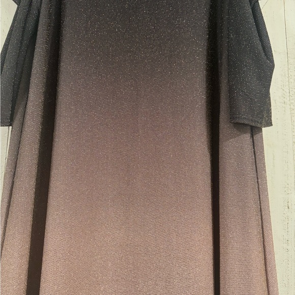 VENUS Shimmering Brown Ombre Long Sleeve Dress - Picture 3 of 4
